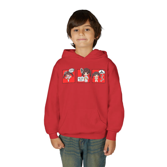 Are You Okay? Youth Heavy Blend Hoodie