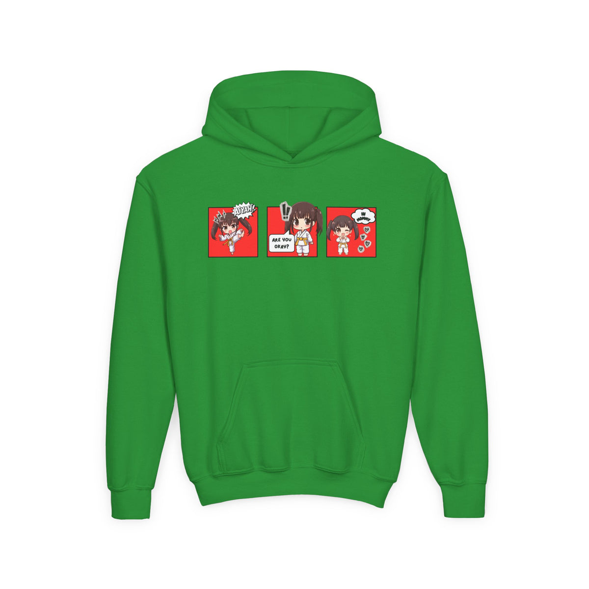 Are You Okay? Youth Heavy Blend Hoodie