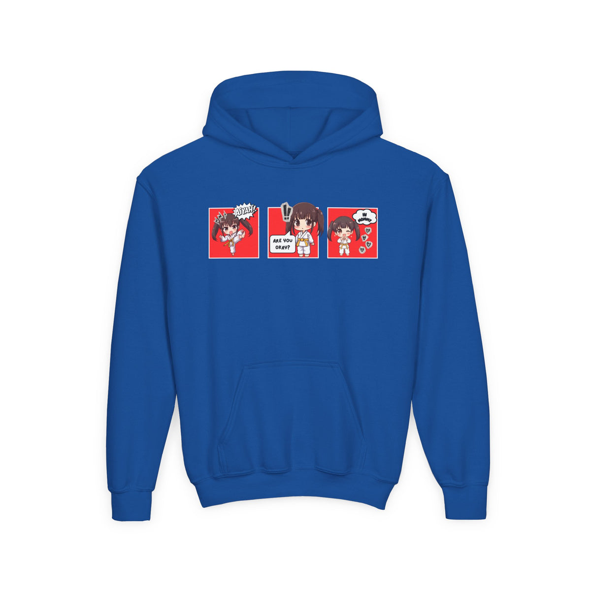 Are You Okay? Youth Heavy Blend Hoodie