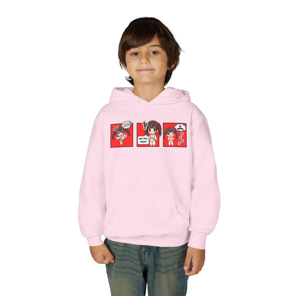 Are You Okay? Youth Heavy Blend Hoodie