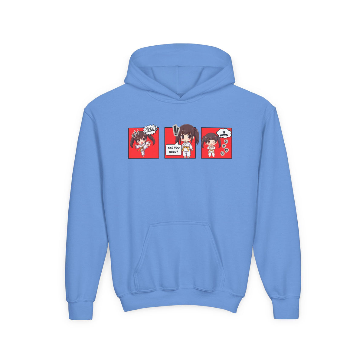 Are You Okay? Youth Heavy Blend Hoodie