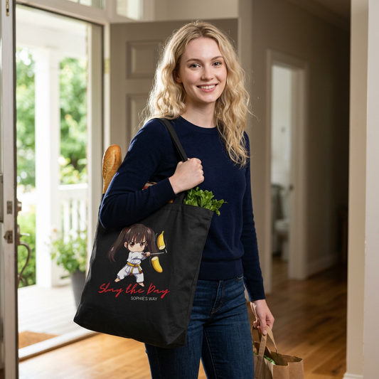 Slay the Day Cotton Canvas Tote Bag